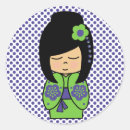 Search for japanese doll stickers Kimono