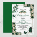 Search for emerald butterfly invitations Tiara