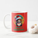 Search for christmas teddy bear mugs Funny