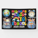 Search for welcome back banners First day of school