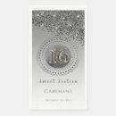 Search for silver and black napkins Monogrammed