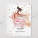 Search for fuchsia sweet 16 invitations Glitter