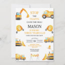 Search for under construction invitations Dump truck party