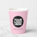 Search for pink paper cups Logo