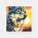 Search for wolf napkins Vintage