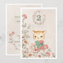 Search for kitty cat invitations Floral