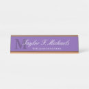 Search for purple name plates Elegant