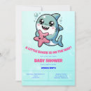 Search for shark baby shower invitations Under the sea
