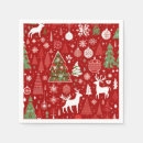 Search for snowman napkins Red