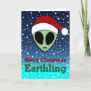 Search for alien christmas cards Green