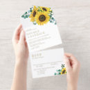 Search for countryside wedding invitations Sunflower
