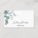 Search for eucalyptus business cards Watercolor