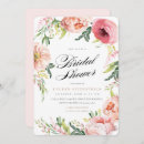 Search for blush pink peonies invitations Watercolor