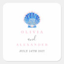 Search for beach wedding stickers Blue