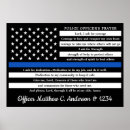 Search for police officer posters Thin blue line
