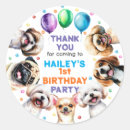 Search for dogs birthday stickers Puppy