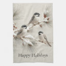Search for chickadee tea towels Winter