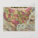 Search for vintage usa map postcards United states