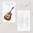 Search for guitar business cards Teacher