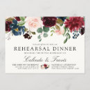 Search for marsala rehearsal dinner invitations Floral