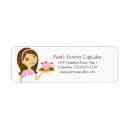 Search for brunette return address labels Bakery