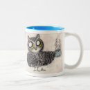 Search for cute owl art mugs Blue