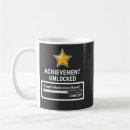 Search for unlocked mugs Level up
