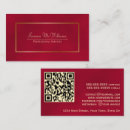 Search for red and gold business cards Qr code