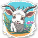 Search for cute goat stickers Cartoon