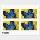 Search for butterfly flag stickers Ukraine flag colours