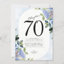 Search for blue 70th birthday invitations Milestone