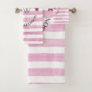 Search for pink stripes bath towels Chic