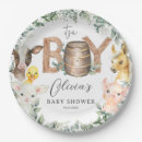 Search for farm animal baby shower plates Whimsical