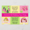 Search for mani pedi invitations Girls
