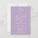 Search for purple bridal shower invitations Unique
