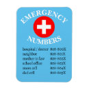 Search for emergency numbers magnets Phone