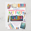Search for kids painting party invitations Watercolor