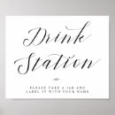 Search for drink station signs Black and white