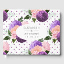 Search for purple wedding guest books Lavender