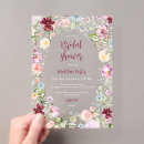 Search for bright floral bridal shower invitations Greenery