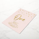 Search for confetti 1st birthday invitations Gold