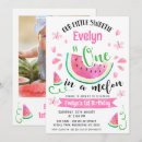 Search for watermelon 1st birthday invitations Cute