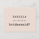 Search for will you be my bridesmaid postcards Rustic