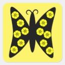 Search for yellow butterfly stickers Pretty