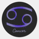 Search for cancer zodiac sign stickers Blue
