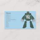 Search for robot business cards Design