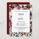 Search for burgundy wedding reception invitations Modern