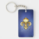 Search for fleur de lys key rings Gold