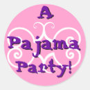 Search for girl slumber party stickers Pyjamas