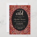 Search for animal print hens party invitations Gold